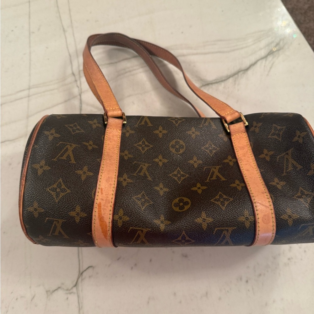 Louis Vuitton Monogram Barrel Bag in Brown and Tan